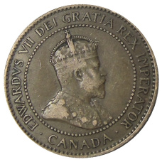 Монета 1 цент 1907 года Канада (реверс)