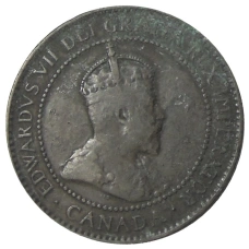 Монета 1 цент 1906 года Канада (реверс)