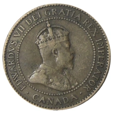 Монета 1 цент 1906 года Канада (реверс)