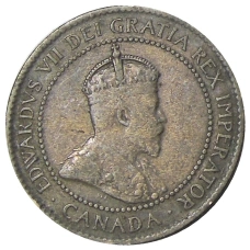 Монета 1 цент 1905 года Канада (реверс)
