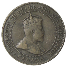 Монета 1 цент 1905 года Канада (реверс)