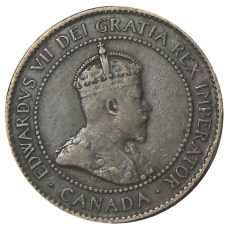 Монета 1 цент 1904 года Канада (реверс)