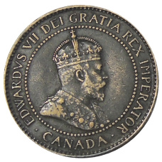 Монета 1 цент 1904 года Канада (реверс)