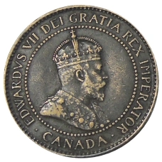 Монета 1 цент 1904 года Канада (реверс)