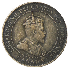 Монета 1 цент 1903 года Канада (реверс)
