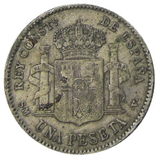 Монета 1 песета 1903 года Испания (реверс)