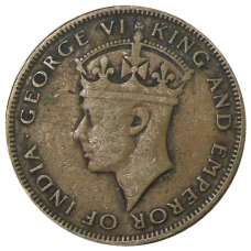 Монета 1 цент 1943 года Британский Гондурас (реверс)