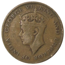 Монета 1 цент 1944 года Британский Гондурас (реверс)