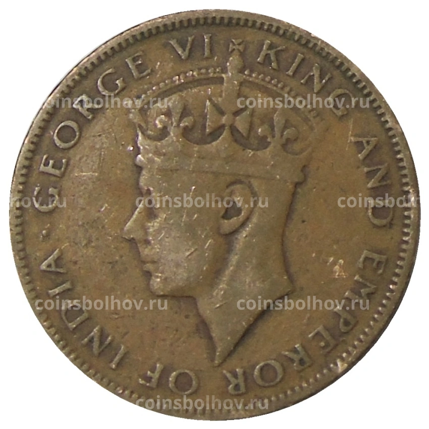 Монета 1 цент 1944 года Британский Гондурас (вид 2)