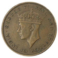 Монета 1 цент 1945 года Британский Гондурас (реверс)