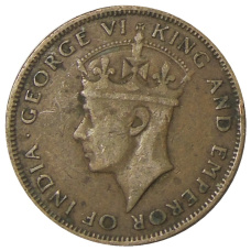 Монета 1 цент 1945 года Британский Гондурас (реверс)