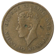 Монета 1 цент 1945 года Британский Гондурас (реверс)