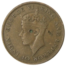 Монета 1 цент 1945 года Британский Гондурас (реверс)