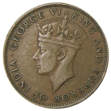 Монета 1 цент 1947 года Британский Гондурас (реверс)