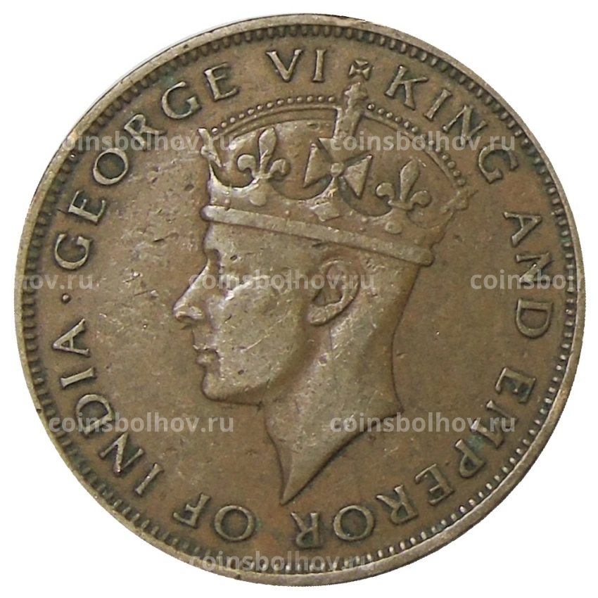 Монета 1 цент 1947 года Британский Гондурас (вид 2)