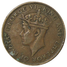 Монета 1 цент 1947 года Британский Гондурас (реверс)