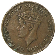 Монета 1 цент 1947 года Британский Гондурас (реверс)