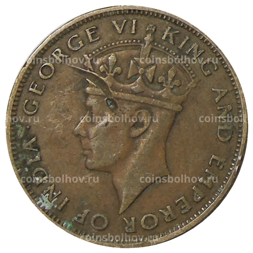 Монета 1 цент 1947 года Британский Гондурас (вид 2)