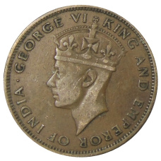 Монета 1 цент 1947 года Британский Гондурас (реверс)