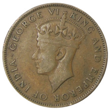 Монета 1 цент 1947 года Британский Гондурас (реверс)