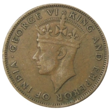 Монета 1 цент 1947 года Британский Гондурас (реверс)