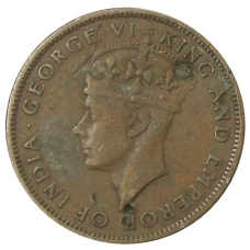 Монета 1 цент 1947 года Британский Гондурас (реверс)