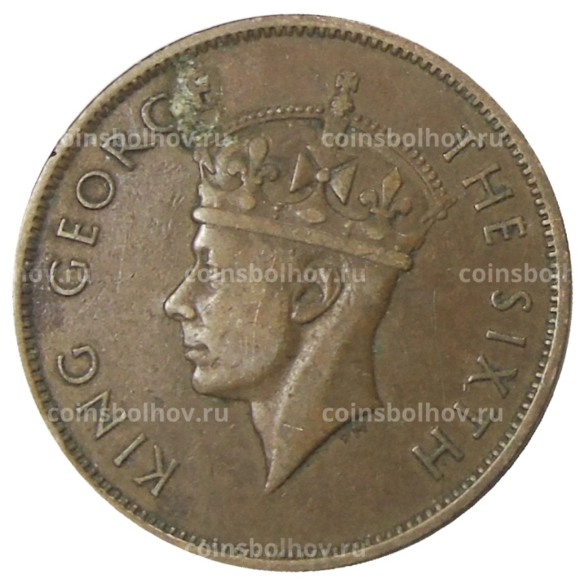 Монета 1 цент 1949 года Британский Гондурас (вид 2)