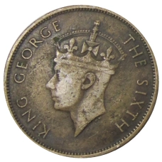 Монета 1 цент 1950 года Британский Гондурас (реверс)