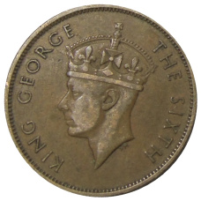 Монета 1 цент 1950 года Британский Гондурас (реверс)