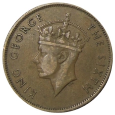 Монета 1 цент 1950 года Британский Гондурас (реверс)