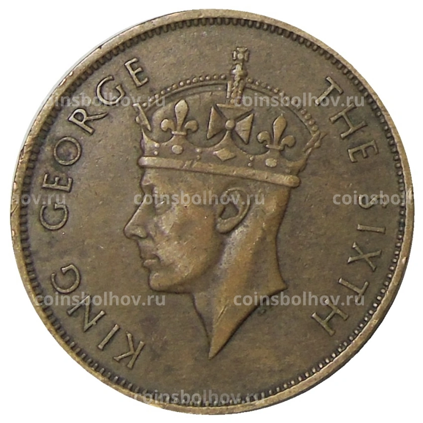 Монета 1 цент 1950 года Британский Гондурас (вид 2)