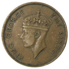 Монета 1 цент 1950 года Британский Гондурас (реверс)