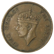 Монета 1 цент 1950 года Британский Гондурас (реверс)