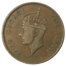 Монета 1 цент 1950 года Британский Гондурас (реверс)