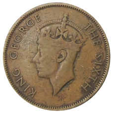 Монета 1 цент 1950 года Британский Гондурас (реверс)