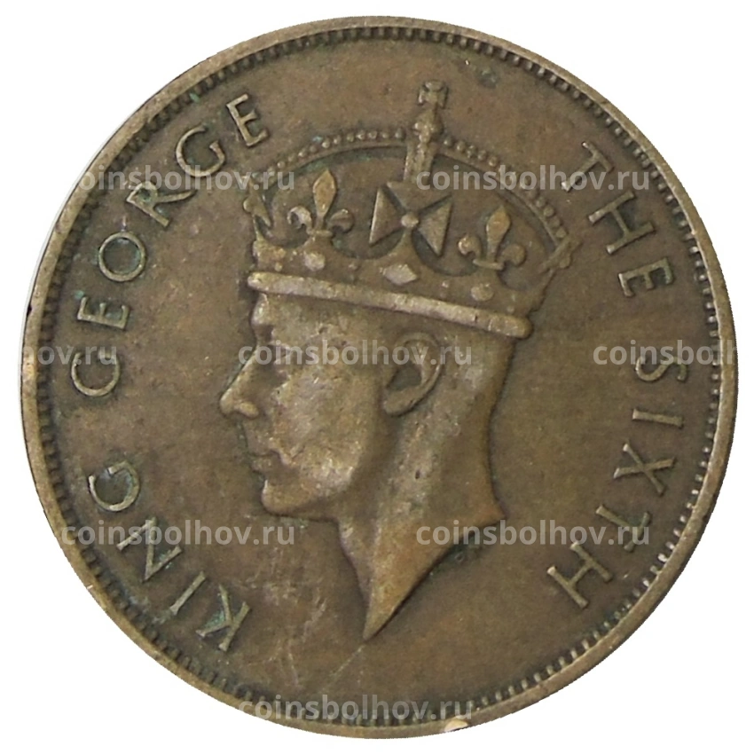 Монета 1 цент 1950 года Британский Гондурас (вид 2)