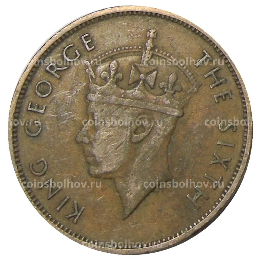 Монета 1 цент 1950 года Британский Гондурас (вид 2)