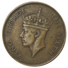 Монета 1 цент 1951 года Британский Гондурас (реверс)