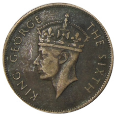 Монета 1 цент 1951 года Британский Гондурас (реверс)