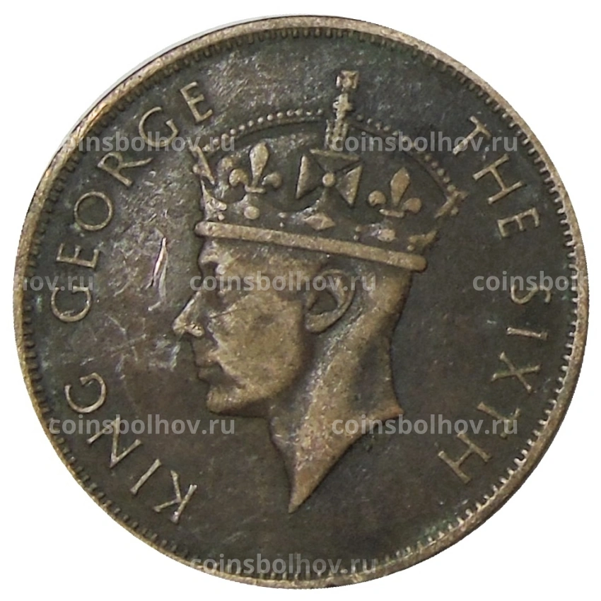 Монета 1 цент 1951 года Британский Гондурас (вид 2)