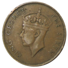 Монета 1 цент 1951 года Британский Гондурас (реверс)