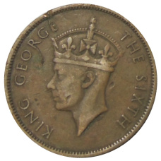 Монета 1 цент 1951 года Британский Гондурас (реверс)