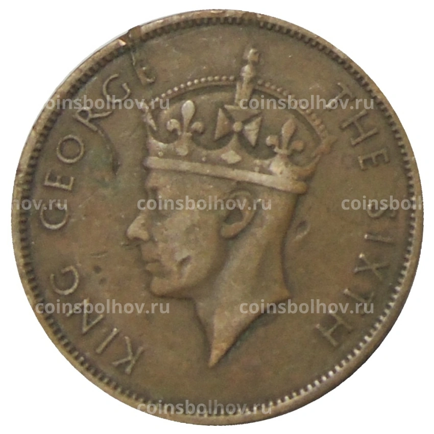 Монета 1 цент 1951 года Британский Гондурас (вид 2)