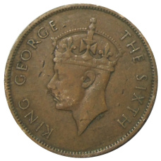 Монета 1 цент 1951 года Британский Гондурас (реверс)