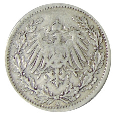 Монета 1/2 марки 1906 года A Германия (реверс)