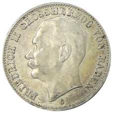 Монета 3 марки 1910 года G Германия (Баден) (аверс)