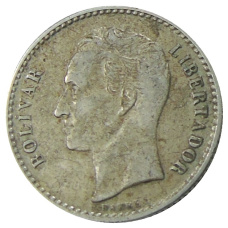 Монета 50 сентимо 1954 года Венесуэла (реверс)