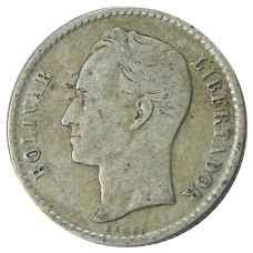 Монета 50 сентимо 1954 года Венесуэла (реверс)