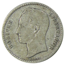 Монета 50 сентимо 1954 года Венесуэла (реверс)