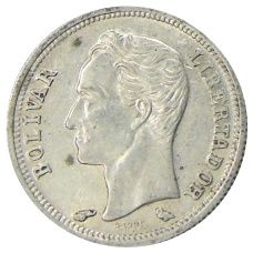 Монета 50 сентимо 1960 года Венесуэла (реверс)